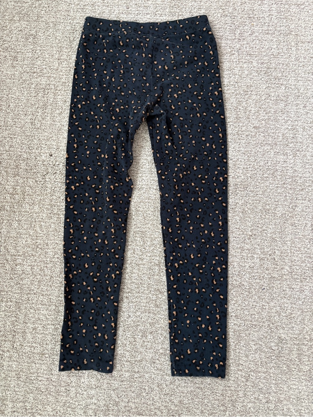 Girls Old Navy Pointe Knit Pants Blue Cheetah Leopard Print Size Large 10-12